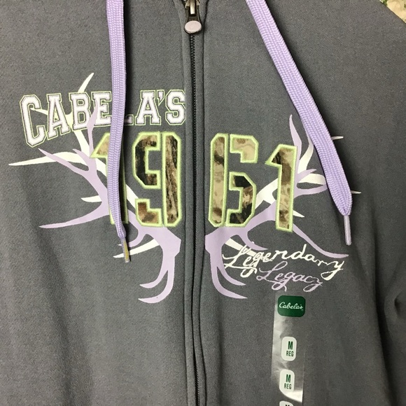 Cabela’s gray/camo full zip jacket. Medium - Picture 4 of 4